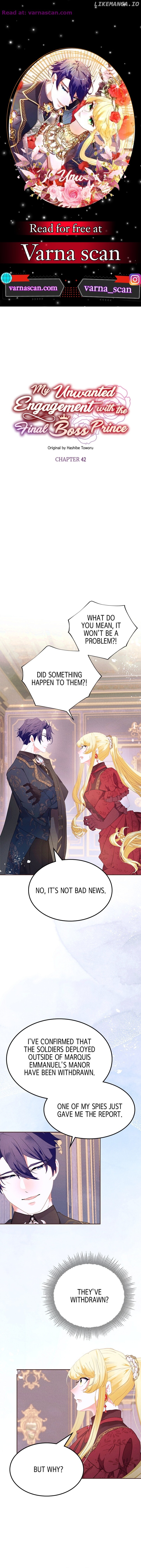 My Unwanted Engagement with the Final Boss Prince Chapter 42 - page 1